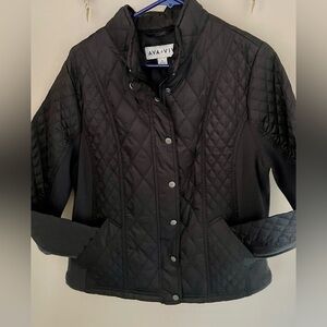 Black Quilted Moto Jacket